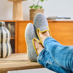 TWEED GRIS JAUNE