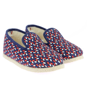 charentaise elysee chevron bleu profil