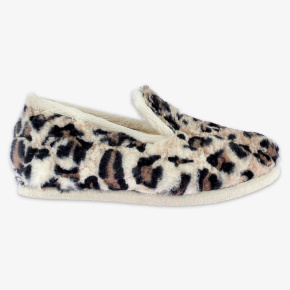 Léo – Chaussons d’intérieur confortables style léopard Made in France