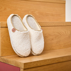 mules confort femme mouton