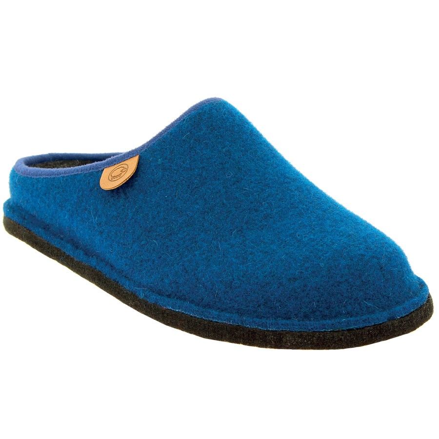 Chaussons mules meilleur papa bleu homme