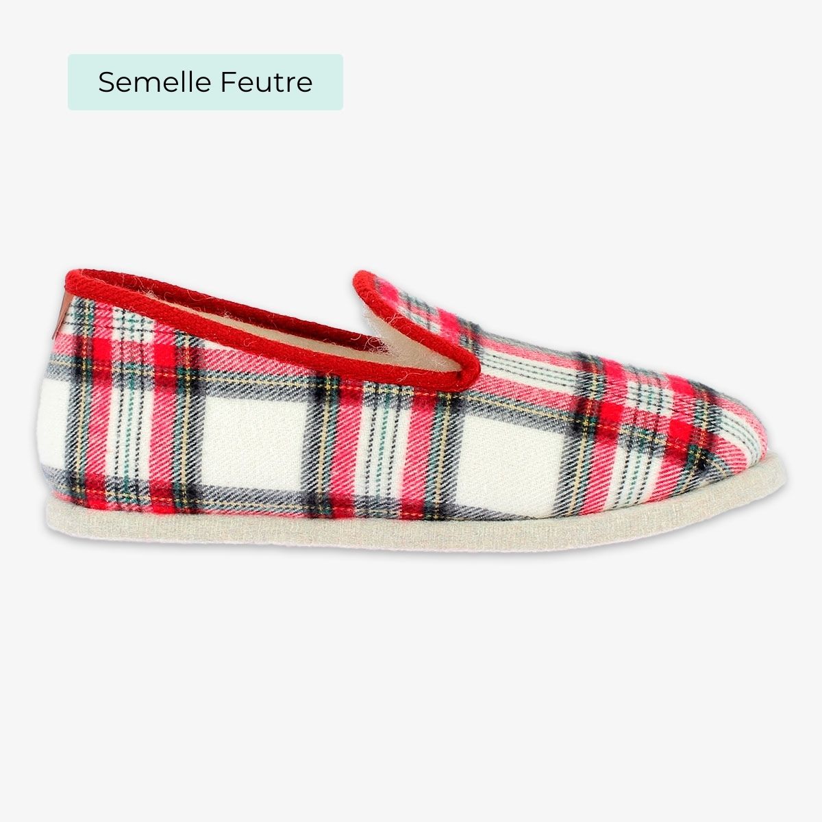 Charentaise Balmore Ecru Chausse Mouton