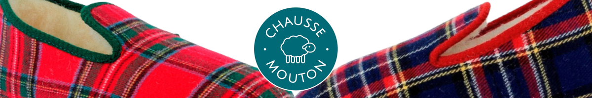 Bandeau Les Charentaises Tartan - motif écossais Chausse Mouton
