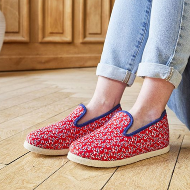 charentaise liberty rouge chausse mouton