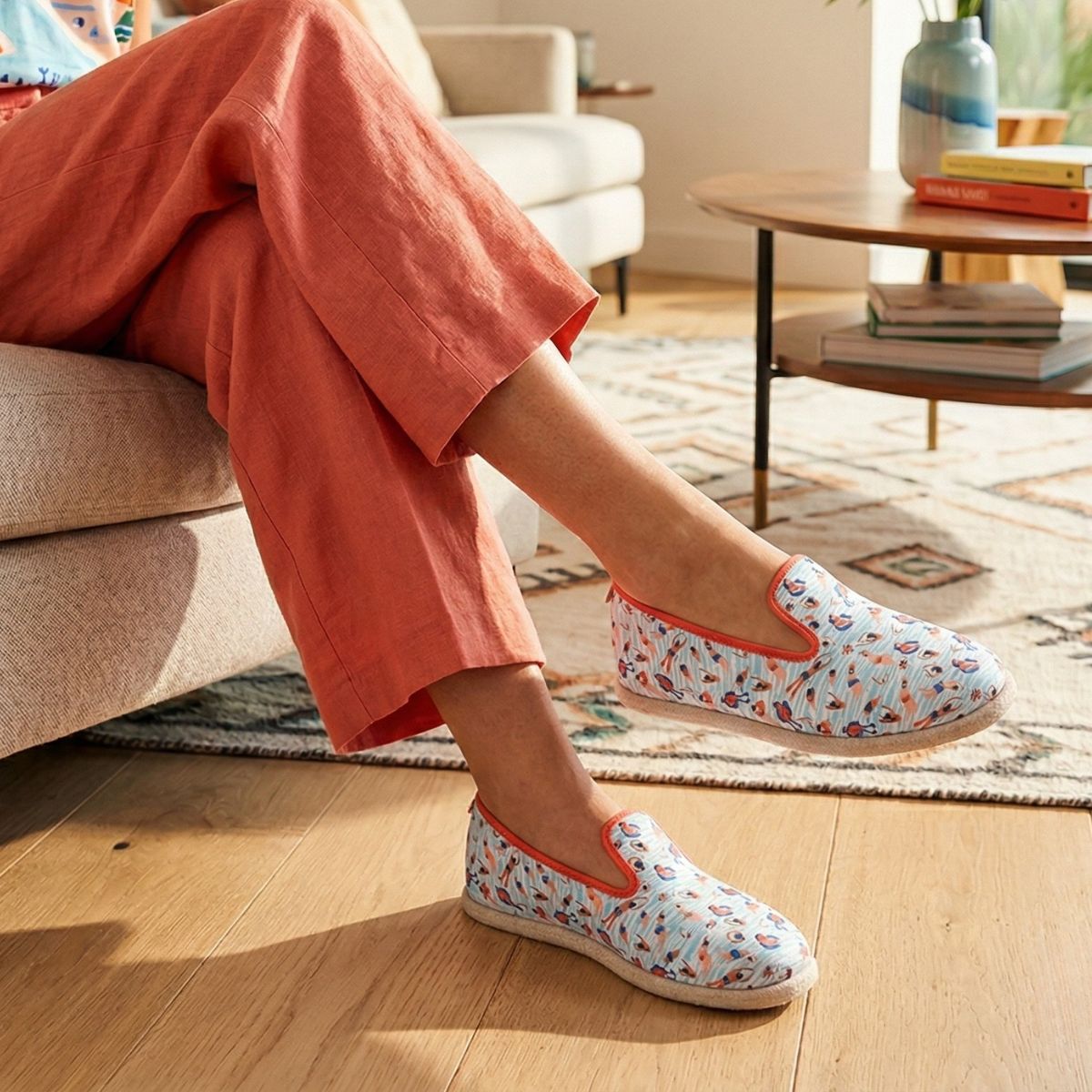 charentaise liberty rouge chausse mouton