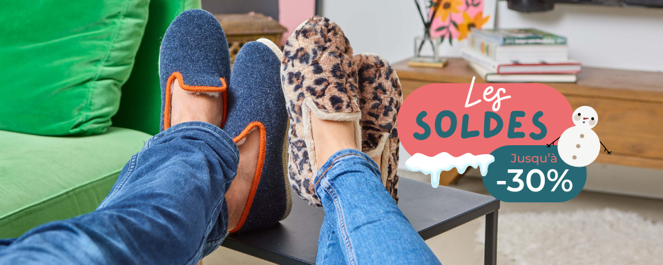 solde charentaise hiver chausse mouton