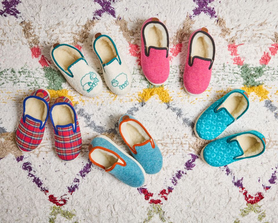 seléction de charentaises pour enfant